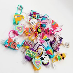 공장 도매 만화 작은 동물 실리콘 손 소독제 홀더 30ML 실리콘 향수 병 홀더 - Product Image 1