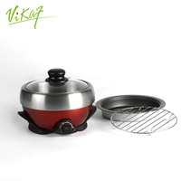 500W Durable Multifonction Usage Domestique Cuisinière Électrique Écologique Fonction Faitout Cuisinière