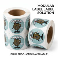 Autocollants en vinyle adhésif imperméables personnalisés pour bouteilles de boissons, écologiques, impression de logo de marque personnalisée, étiquettes en rouleau