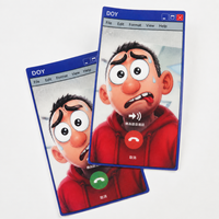Parquets de vêtements en TPU doux, Logo de dessin animé personnalisé, patchs lenticulaires 3d pour vêtements, vente en gros