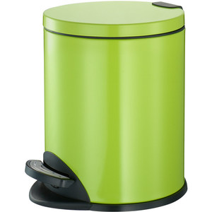 Stainless steel trash can with lid, foot-operated, European style, creative design, suitable for kitchen, living room, and - Product Image 5
