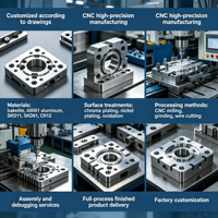 Pièces de commande numérique CNC durables et résistantes à l'usure, pièces de quincaillerie de précision personnalisées fournies directement par l'usine