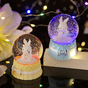 الأكثر مبيعًا دمية كارتونية من الراتنج لعبة كرة الثلج المضيئة للأطفال - Product Image 4