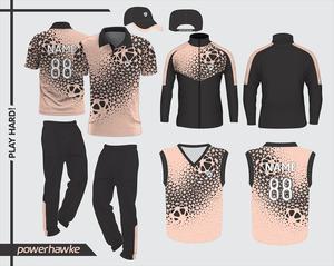 Prohawke Sportswear Cricket Uniform Manga completa Cricket Jersey Collar Jersey Diseño con Cricket Jumper y chaqueta - Product Image 2