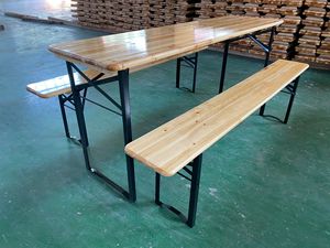 Wooden Folding Beer <strong>Table</strong> <strong>Set</strong>,Outdoor Beer <strong>Table</strong> <strong>and</strong> <strong>Bench</strong> <strong>Set</strong> - Product Image 2