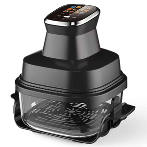 Venta <span class=keywords><strong>Directa</strong></span> de Fábrica: Freidora de Aire Eléctrica de Vidrio con Juego de Recipientes Reemplazables 2.5L+6L, 1500W, Pantalla Táctil Visible, Multicocina Doméstica - Product Image 1