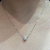 Collier pendentif solitaire en diamant certifié IGI personnalisé, or 18 carats, 1-10 carats, taille cœur, DEF VVS1, diamant cultivé en laboratoire CVD HTHP