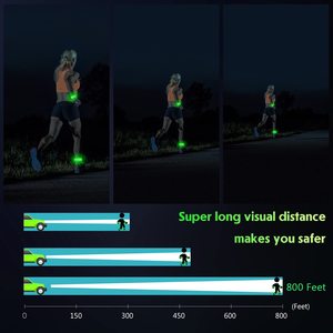 Banda con luz LED recargable, pulseras bofetadas, muñequera de seguridad nocturna para ciclismo, caminar, correr, concierto, acampar, deportes al aire libre - Product Image 2