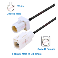 Adaptateur RF Fakra RG174 50 OHM DC-6GHz, connecteur mâle/femelle, câble pigtail, antenne radio GPS pour voiture