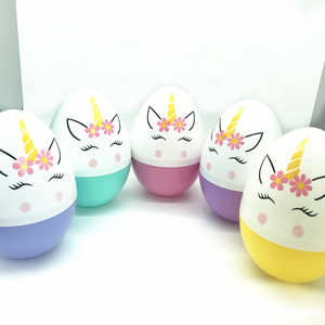 Grand œuf de Pâques licorne de Taizhou, 25 cm, vente <span class=keywords><strong>en</strong></span> <span class=keywords><strong>gros</strong></span> d'usine, ouverture et fermeture, <span class=keywords><strong>plastique</strong></span> PP, cadeau DIY pour enfants, pour mariage et anniversaire - Product Image 3