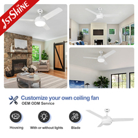 Ventilateur de plafond 1stshine de haute performance, style luxueux, très bien noté, écologique, de qualité commerciale, facile à installer, avec éclairage LED