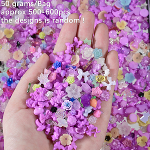 500-600 piezas mixtas Rosa Blanco lazos Nail Art Charms 50 gramos acrílico flor/mariposa <span class=keywords><strong>uñas</strong></span> decoraciones 3D Aurora Bowtie Nail Craft - Product Image 1