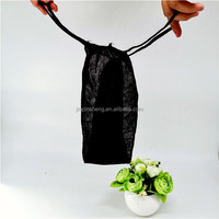 Culottes jetables non tissées respirantes pour femmes, taille mi-haute, fines, sexy, imprimées, style G-string, pour salon de beauté et spa