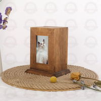 Urna para mascotas ecológica de madera maciza, ataúd, capacidad personalizada, cremación de entierro, contenedor de cenizas directo de fábrica Shandong, marca Sdd Tmall