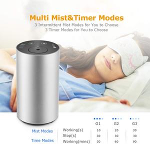 专业便携式可充电铝雾化器无水精油芳香扩散器USB/酒店电池电源 - Product Image 2