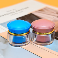 Emballage cosmétique pour soins de la peau, pot d'échantillon de 10g 10ml, pot en acrylique en forme de champignon, baume à lèvres, petit pot avec récipient intérieur en PP