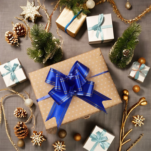 Gradient lung linh kim loại long lanh Quà tặng Cung bướm kéo cung cho kỷ niệm giỏ quà tặng gói trang trí hiển thị sự kiện - Product Image 6