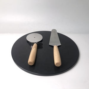 Pierre à pizza rectangulaire en cordierite céramique noire émaillée, rétention de la chaleur, anti-taches, pierre à pain, taille OEM pour <span class=keywords><strong>four</strong></span> à pizza, grill - Product Image 5