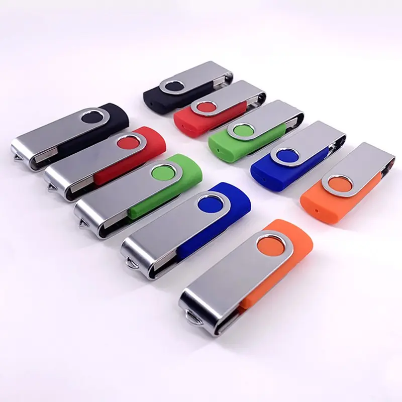 Best Gift Purpose Custom Logo Package Flash Drive Storage 8Gb 16Gb 32Gb 64Gb 128Gb Swivel USB Flash Drives For Computer Laptop