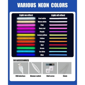 <b>Gamepad</b> LED picture frame neon indoor hanging wall decoration luminous hanging painting USB powered dimmable ambient light 5V - Product Image 4