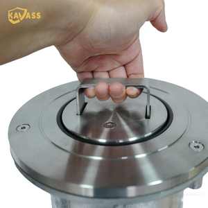 KVS 114mm 316SS Retractable Bollard Manual Telescopic Safety <strong>Post</strong> with Bridge Handle and Keylock for Coastal Driveway Security - Product Image 6