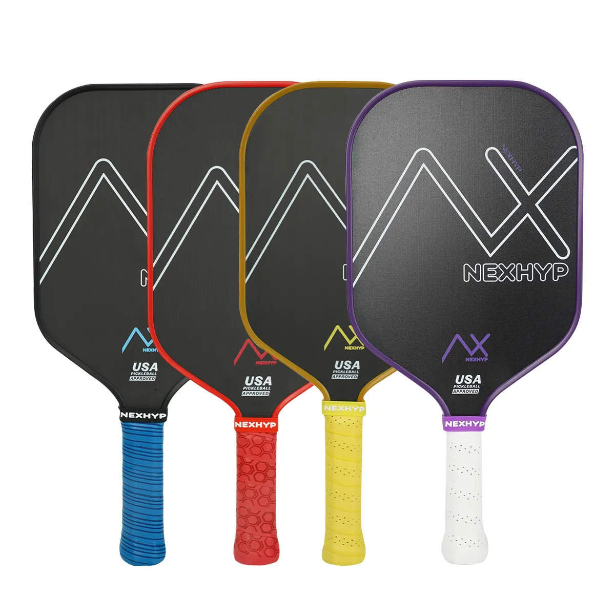 Green Grip NEXHYP 05 Custom Pickleball Paddles Carbon Fiber Customized Rough Surface 5.5" Pickleball Paddle Racket Long Handle