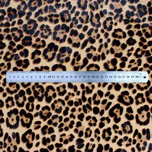 custom made natural leopard print cow hair genuine leather material for shoe making