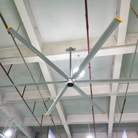 8ft BLDC PMSM Moteur silencieux industriel hvls grand ventilateur de plafond