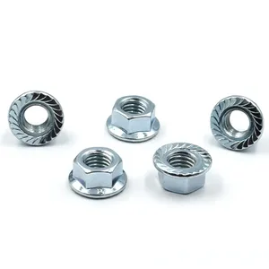 Nhà máy cung cấp DIN 6923 M3 M4 M5 M6 M8 khóa Nut Hex mặt bích Nut với răng cưa