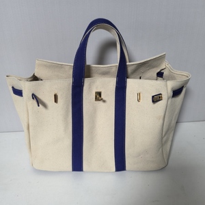 Sac fourre-tout en toile lavée de couleur personnalisée, grand format, en coton biologique, gris beige, sac en toile Boatkin avec boucle dorée et œillet - Product Image 3