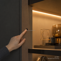 Interrupteur tactile sous-meuble à intensité variable 12V 24V, contrôle centralisé LED pour éclairage de meuble de cuisine et bande lumineuse LC-7011-22