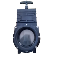 Vanne à opercule manuelle en PVC-U pour systèmes d'irrigation agricole, pression 0,35 MPa, taille de port DN32-DN150, fournie directement par l'usine