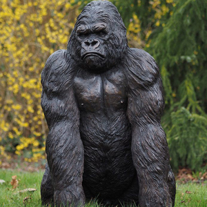 High Quality Life Size Bronze <strong>Gorilla</strong> <strong>Statue</strong> - Product Image 1