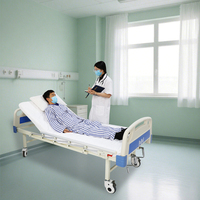Lit médicalisé à 2 manivelles ANY HOME CARE en promotion usine avec 4 roulettes verrouillables, certifié CE ISO, prix abordable