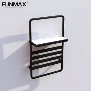 Estante de almacenamiento de placa de <span class=keywords><strong>roca</strong></span> y acero inoxidable 304 de nuevo diseño, <span class=keywords><strong>toallero</strong></span> de calefacción eléctrica, calentador de toallas de riel calentado para Baño - Product Image 4