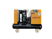 Compresseur d'air à vis industriel portable de haute qualité, VSD 7,5 kW 380 V 8 bars, lubrifié et refroidi par air, avec moteur pour le sablage