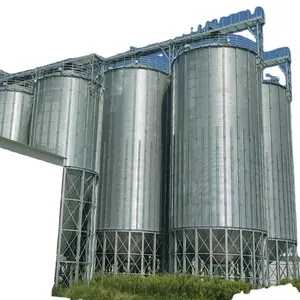 Silo de acero metálico con fondo cónico para almacenamiento de trigo utilizado para granja/almacenamiento de granos/almacenamiento portuario e industrias relacionadas