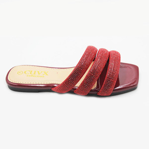 Nouvelles chaussures pour femmes, version avec strass, tongs plates, tongs <span class=keywords><strong>sexy</strong></span> à bout carré, sandales pour femmes, sandales confortables - Product Image 4
