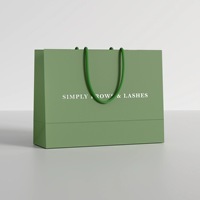 Luxuriöse Handgefertigte Einkaufstasche mit Anpassbarem Logo Heißprägung Laminierung Digital Bedruckte Marine-Papiertasche für Kleidung Schuhe Geschenke