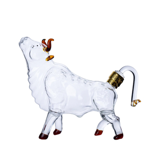 Cóctel de whisky de borosilicato alto con tapón hermético, botella de vino de vidrio en forma de animal, superventas, <span class=keywords><strong>2022</strong></span> - Product Image 2
