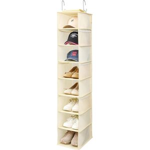 <b>Hanging</b> Shoe Organizer With Mesh Pockets 33x15x85cm For Closet Door Storage Shoes Hats Multifunctional Non Woven Fabric - Product Image 1