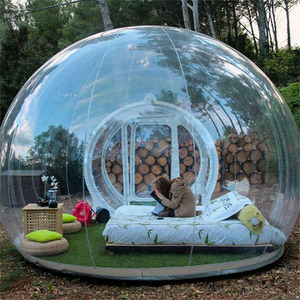 Outdoor Hotel <b>Inflatable</b> Glamping Geodesic <b>House</b> Camping Bubble Big Dome Tent Customized Bubble Outdoor Hotel Inflatab - Product Image 5