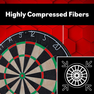 Chuyên nghiệp Tự Chữa Bệnh tùy chỉnh Blade lông Dartboard một mức độ sisal xách tay Bảng phi tiêu cho trò chơi - Product Image 5