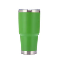 Gobelet isotherme moderne pour voiture avec logo personnalisé, meilleure vente, poignée et paille, isolation thermique 6-12 heures, en acier inoxydable 304, pour mariage