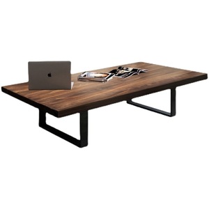 Nordique en bois massif fer Art Table à thé <span class=keywords><strong>rectangulaire</strong></span> <span class=keywords><strong>baie</strong></span> vitrée petite Table à manger moderne salon Table basse - Product Image 3