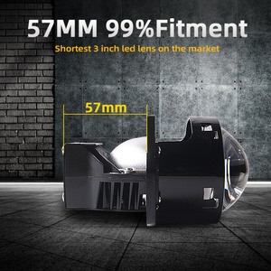 SANVI S5 Bi LED Lens Auto Lights Manufacturer Super Bright 3 Inch 6000K 49W 57W Auto LED Headlamp Lighting Conversion Kits - Product Image 3