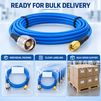 Câble coaxial semi-flexible UNISIN OEM RG405 SMA mâle vers N mâle, conducteur en cuivre, longueur personnalisée, 50 PTFE, 6 GHz, 5G, IoT, GPS