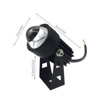 Projecteurs muraux LED extérieurs Éclairage paysager 3W Projecteurs 220V IP65 Étanche un faisceau de lumière