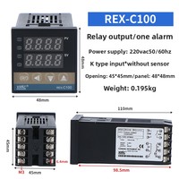 Controlador de Temperatura Digital PID XRKC REX-C100 48*48 K M*DA/V*DA, Termostato Inteligente Industrial ODM/OEM para Máquina de Empaquetado