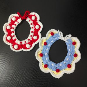 Écharpes pour chats, bavoirs pour chiens, accessoires tricotés pour animaux de compagnie de Noël, colliers, nœuds papillon en laine, bavoirs pour chiens - Product Image 4
